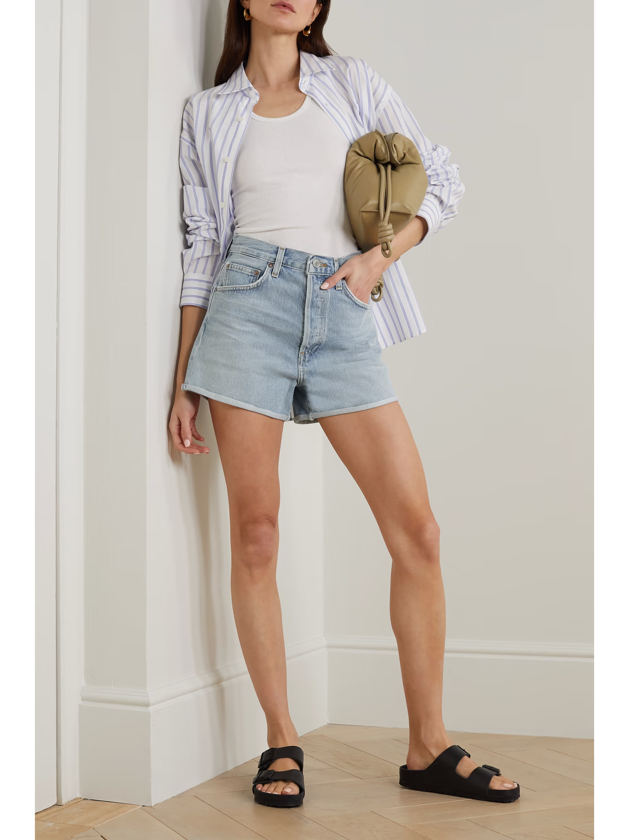 Dee organic denim shorts | NET-A-PORTER (US)