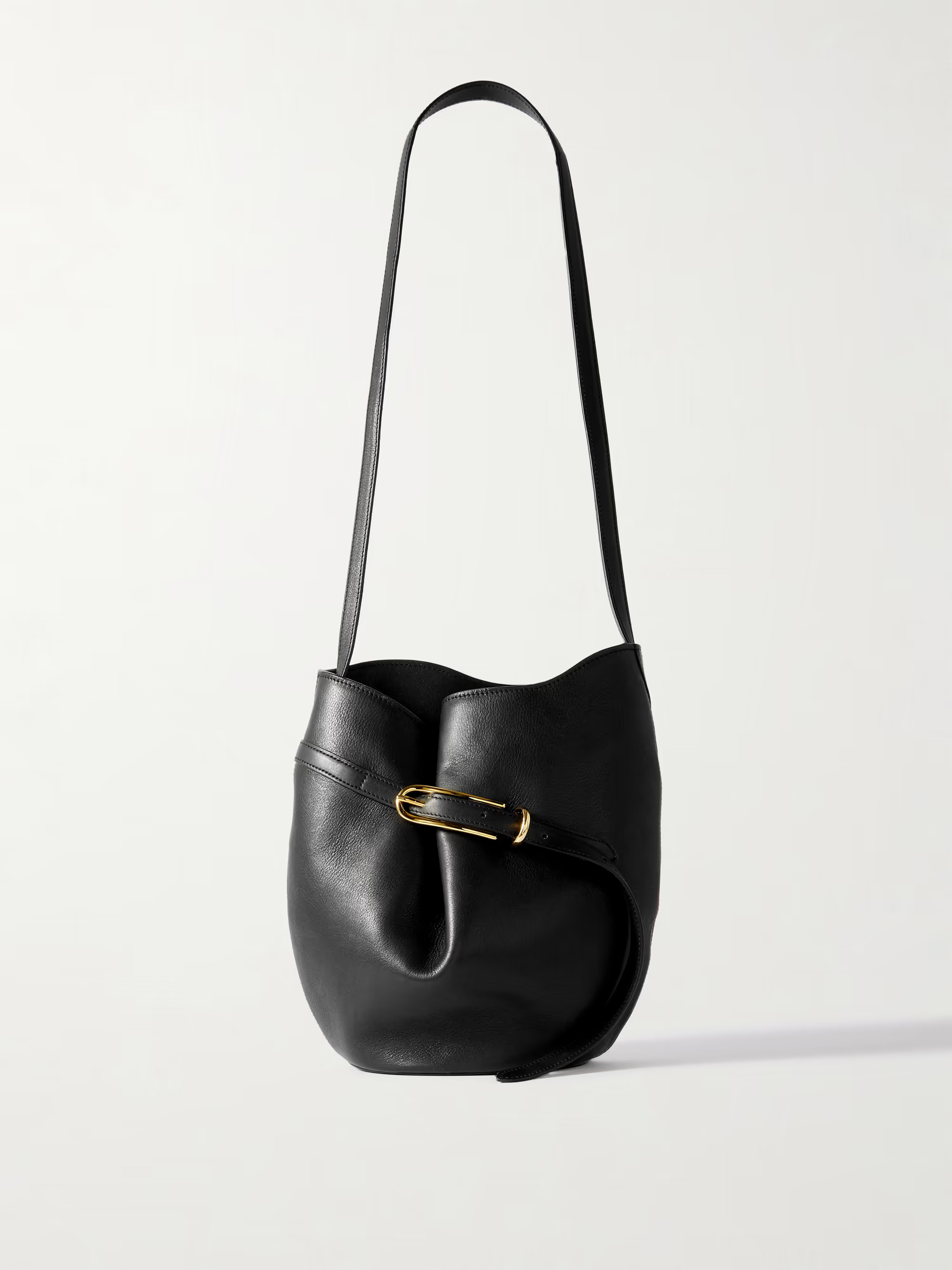 Buckled leather bucket bag | NET-A-PORTER (UK & EU)