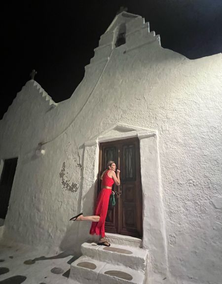 Being dramatic in Mykonos! Great red dress for travel, very comfortable & flattering!


#LTKtravel