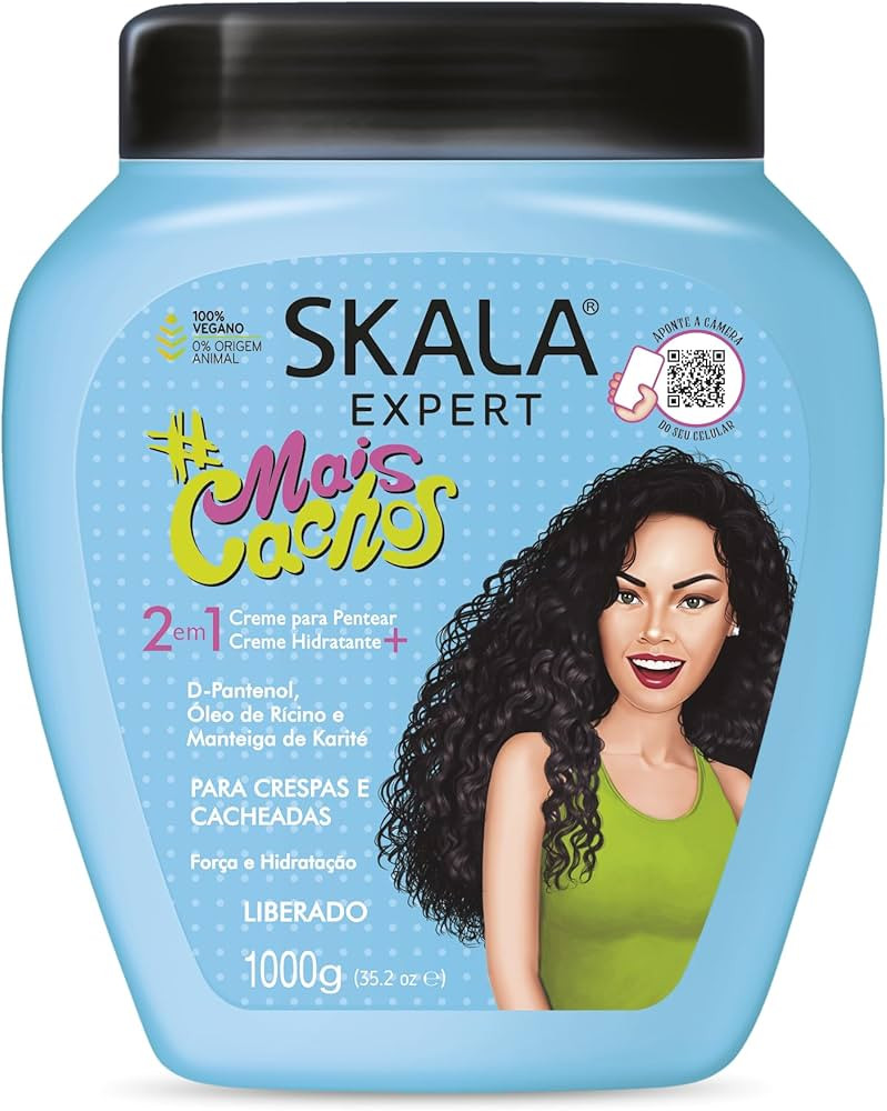 SKALA Mais Cachos for hair type 3ABC - 2 IN 1 Conditioning Treatment Cream & Cream To Comb 35.2oz | Amazon (US)