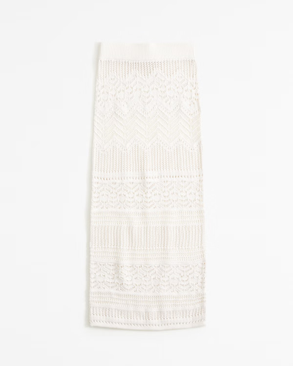 Crochet-Style Maxi Skirt Coverup | Abercrombie & Fitch (US)