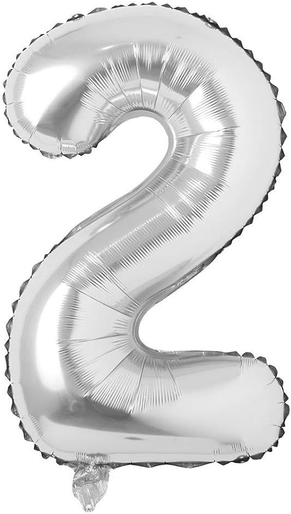 40 inch Letter Balloons Silver Alphabet Number Balloon Foil Mylar Party Wedding Bachelorette Birt... | Amazon (US)