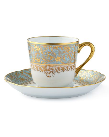 Bernardaud Eden Turquoise Coffee Saucer | Bergdorf Goodman