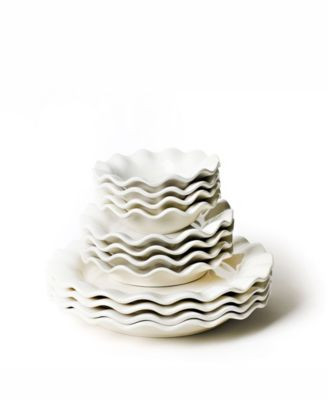 Coton Colors by Laura Johnson Signature White 12-Pc Dinnerware Set, Service for 4 - White | Macy's
