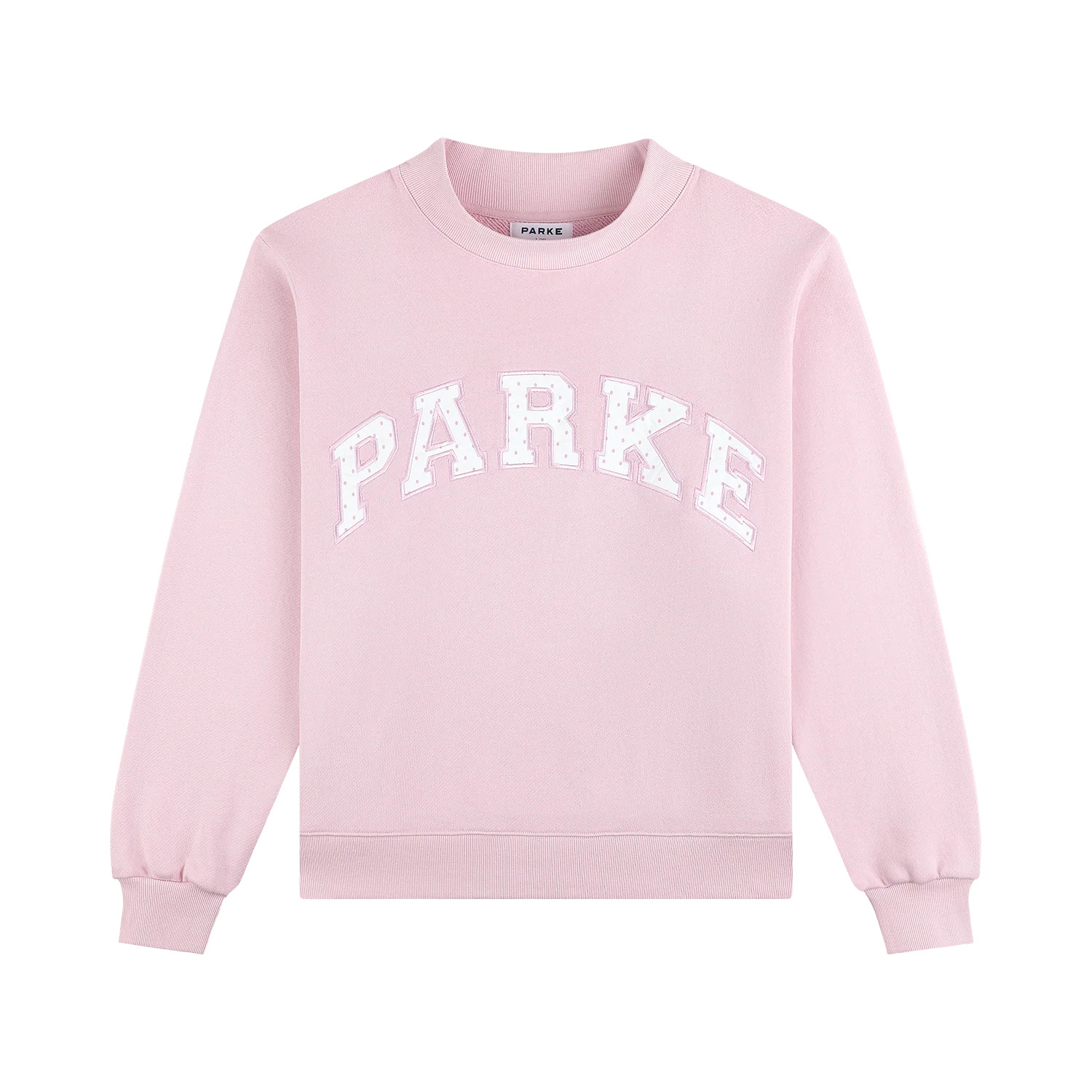 Preorder Polka Dot Letter Varsity Mockneck - Sprinkle | Parke