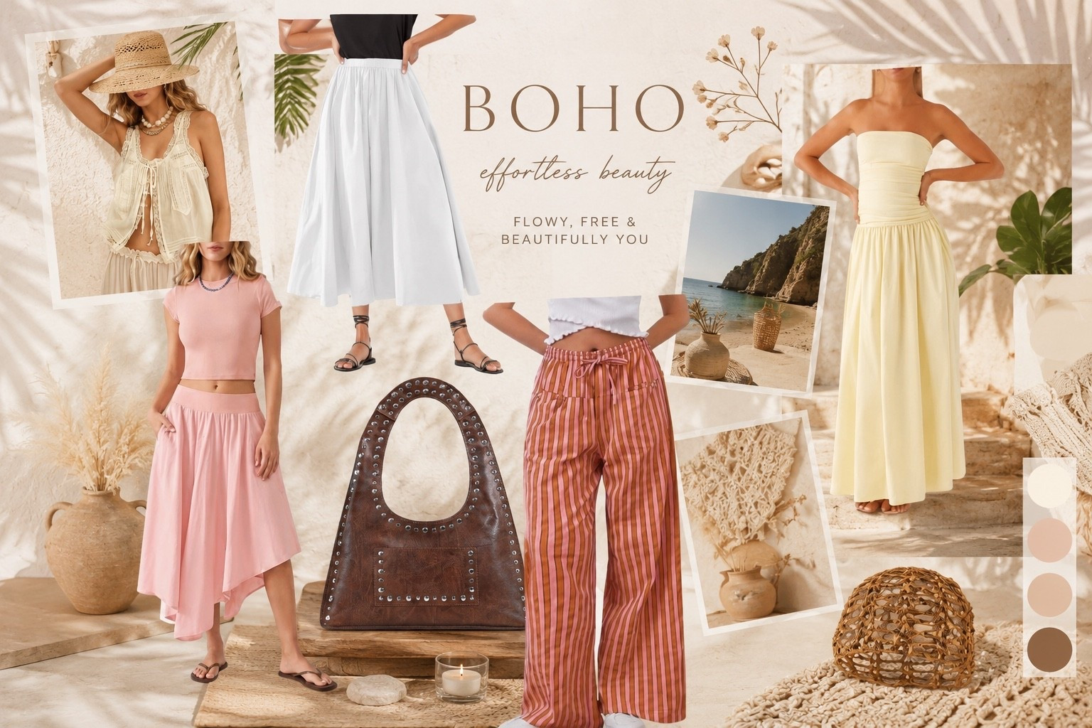 Elevate your summer wardrobe with these stylish boho pieces! Check out this gorgeous skirt set, perfect for any beach outing. Plus, don't miss the matching top and accessories. #BohoStyle #SummerWardrobe #FashionInspo
Shop: https://amzn.to/3TwmlcN