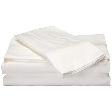 Rayon from White Bamboo Sheets King Casual Bamboo Bed Sheets 4-Piece Include Flat Sheet Fitted Sheet | Walmart (US)