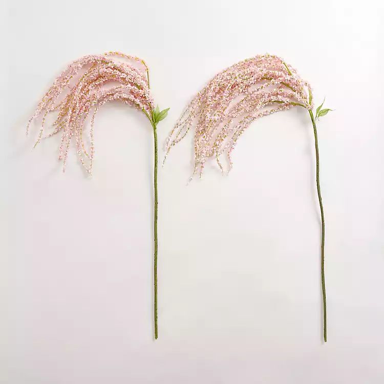 New! Pink Draping Mini Flower Stems, Set of 2 | Kirkland's Home