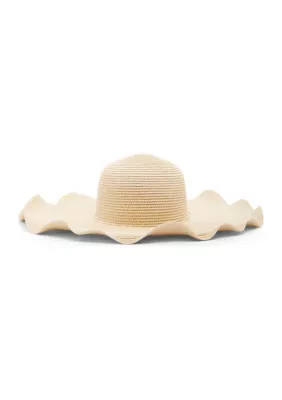 Anne Klein Women's Flower Floppy Hat, Tan | Belk