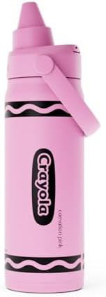 CamelBak Crayola Chug Stainless Steel Water Bottle 16oz, Carnation Pink | Vacuum Insulated Steel,... | Amazon (US)