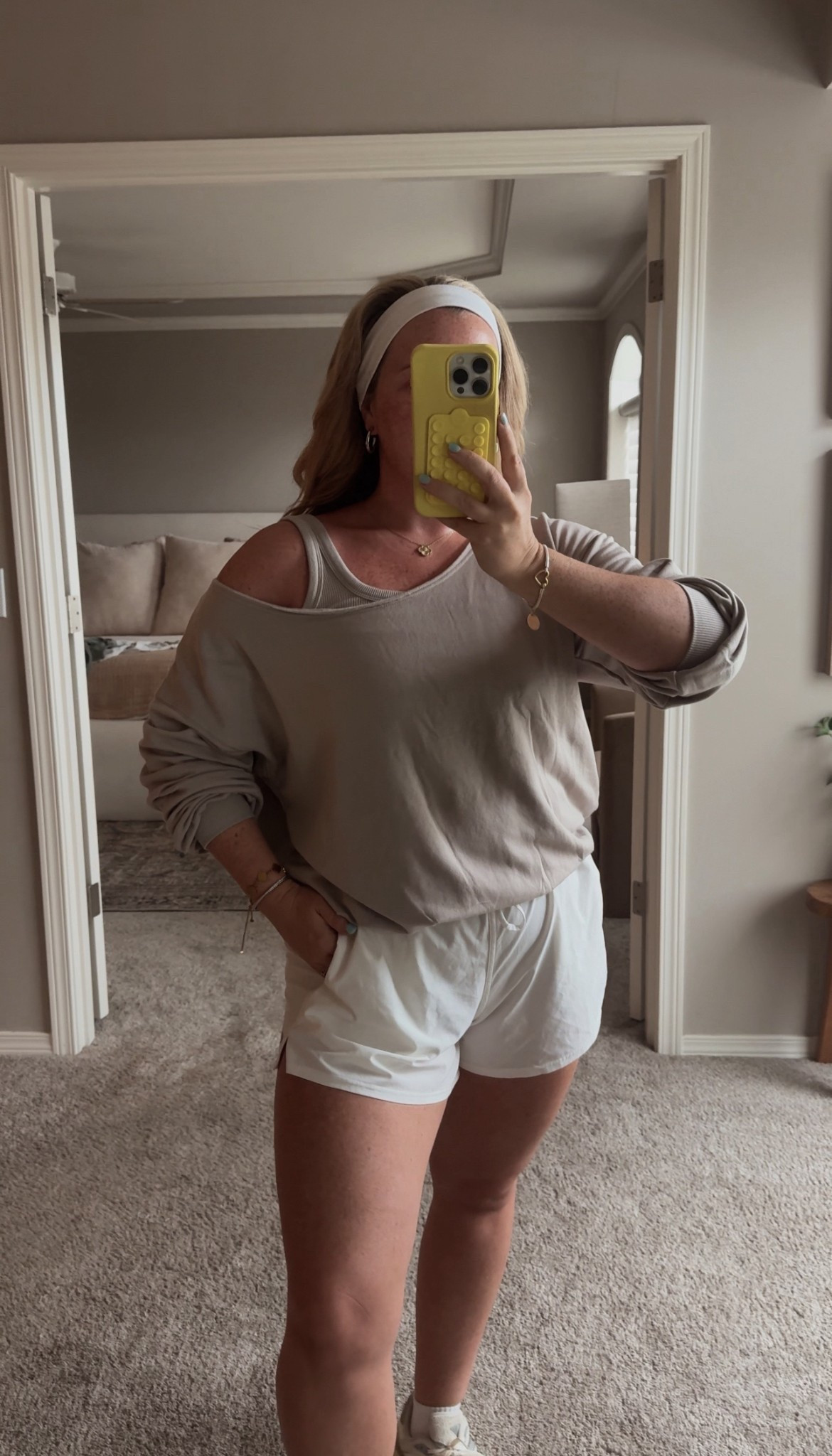 My favorite layered Sweatshirt (built-in tank top). Super lightweight, perfect for running errands, athletic fits. I wear it multiple times a week!! Was originally $55 now as low as $26.
