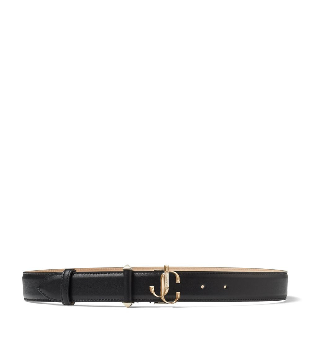 Leather JC Logo Belt | Harrods