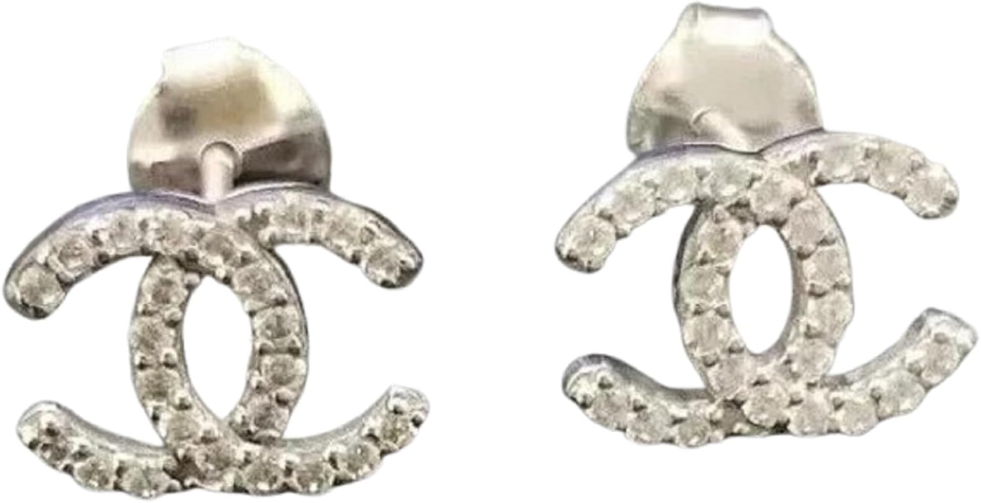 White Gold Plated Simulated Diamond Beauty Stud Earrings For Women | Amazon (US)