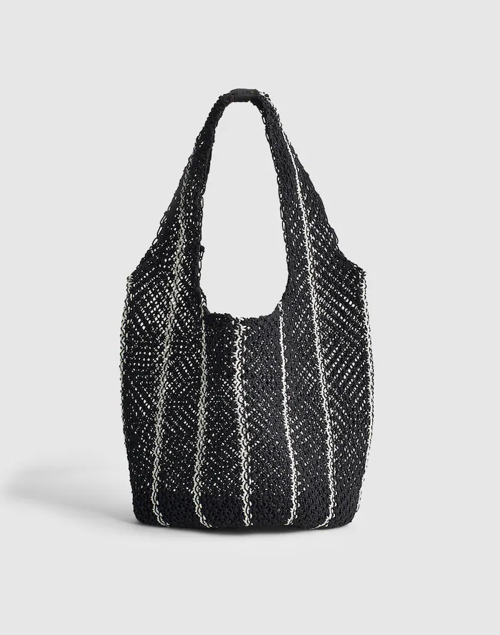 The Curved Crochet Shoulder Bag | Madewell