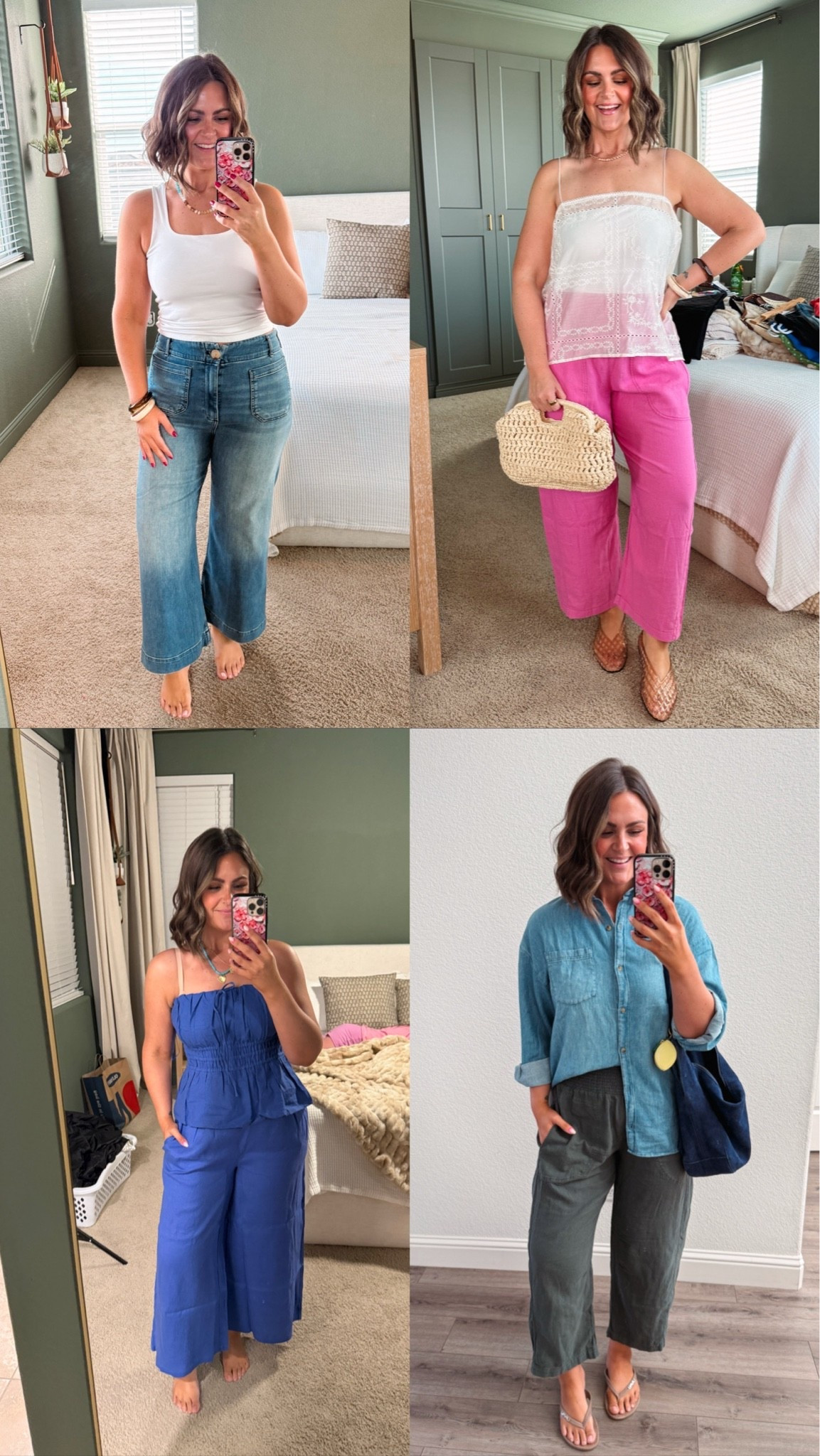 Anthro picks - code COURTNEYH20 for 20% off orders $100+

Jeans, 31
Pull on pants (pink & green), large
Blue linen set, large top & pants
White top, large

Size 12, midsize, @Anthropologie

#LTKSaleAlert #LTKMidsize #LTKOver40