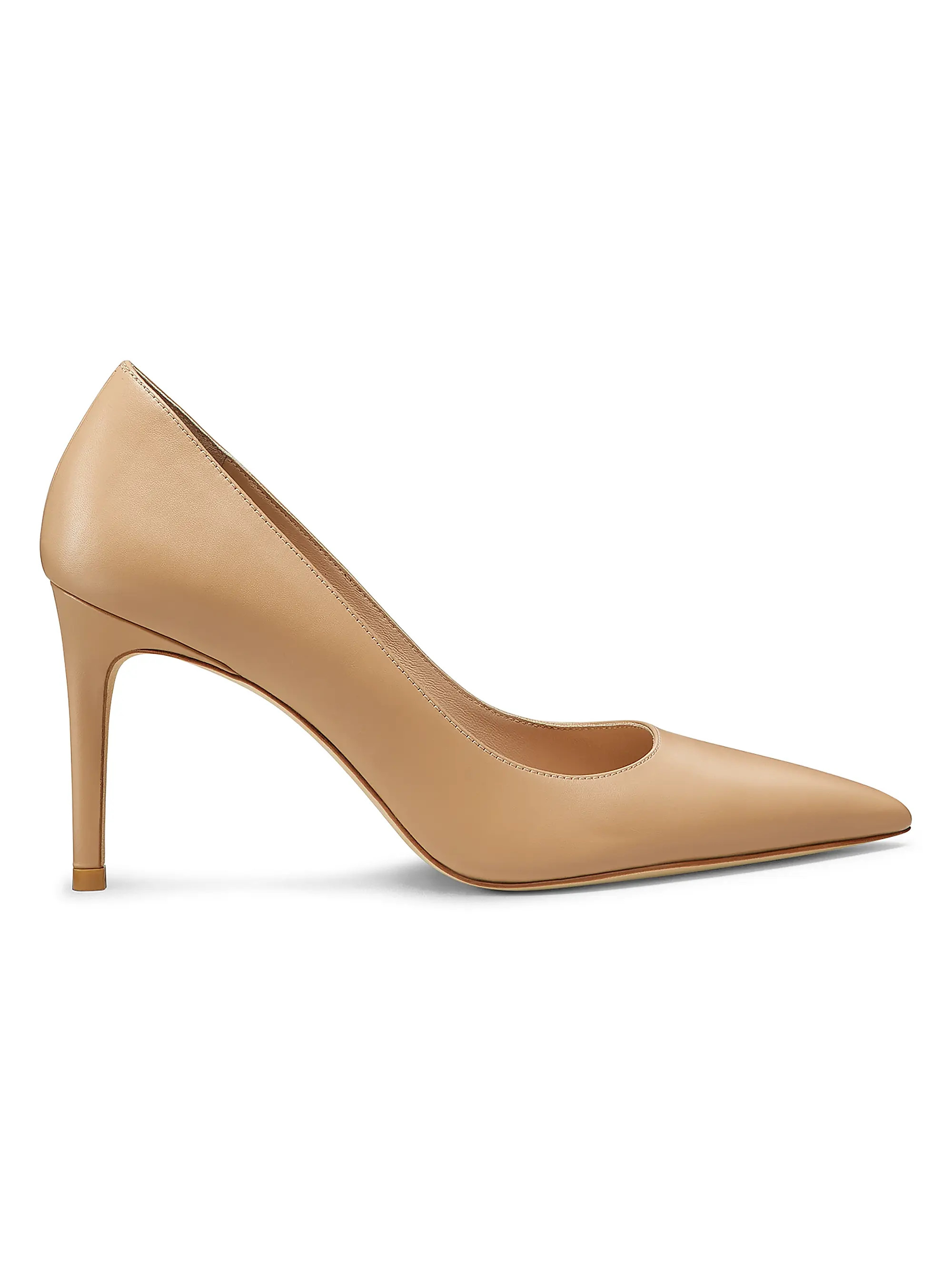 Stuart Weitzman Stuart Power 85MM Leather Pumps | Saks Fifth Avenue | Saks Fifth Avenue