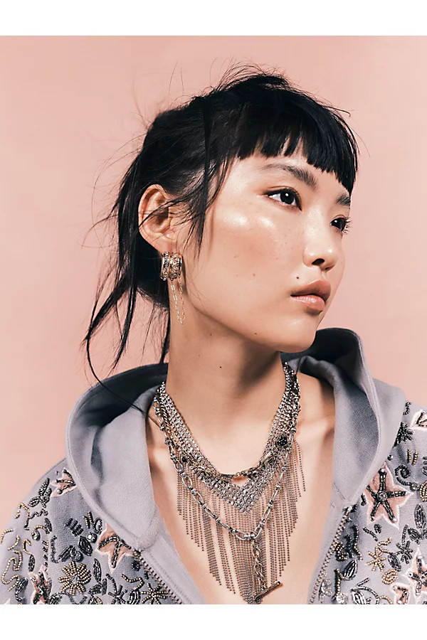 Cross My Heart Fringe Necklace | Free People (Global - UK&FR Excluded)