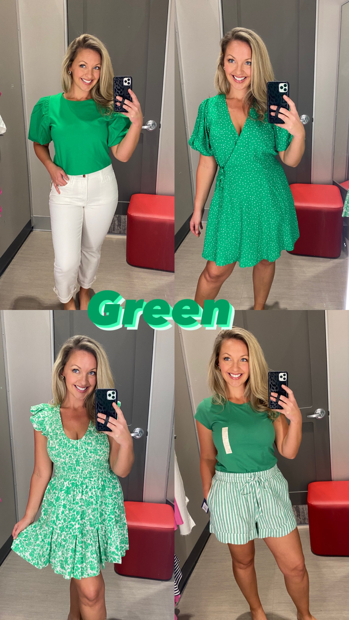 Target Green Outfit Inspiration:
I am 5’5”, 155 lbs wearing size Medium and size 8 in these items! 

#targetstyle #target #st.Patrick’sday
St. Patrick’s Day outfit ideas, green outfit inspiration, Target green clothes, Target outfits for spring, green dress, green top, preppy outfit, vacation outfit , Target Fashion, Size 8 fashion, size 8 , midsize fashion

#LTKunder50 #LTKunder100 #LTKSeasonal
