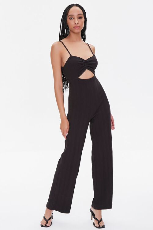 Ribbed Knit Cutout Jumpsuit | Forever 21 (US)