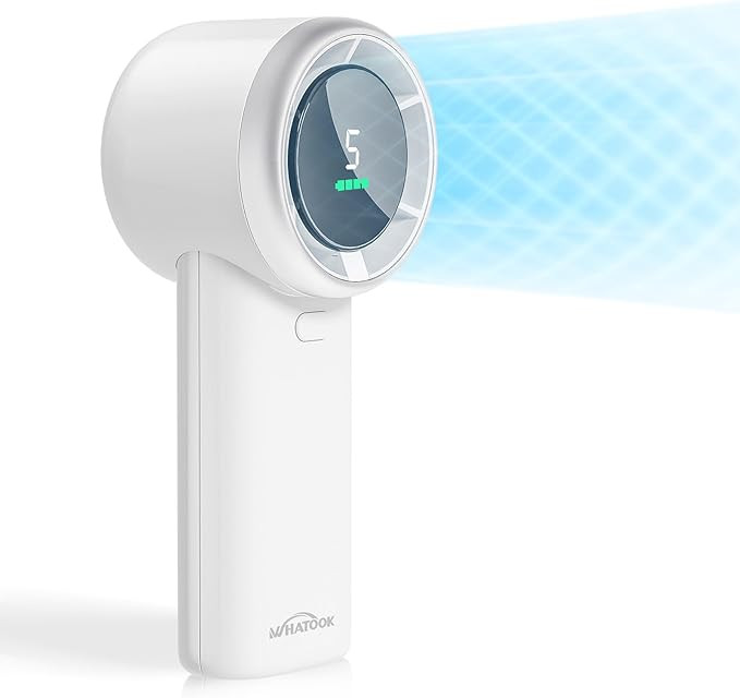 WHATOOK Portable Handheld Mini Fan: High Speed Cooling Fan, 10 Hours Battery Life, USB Rechargeab... | Amazon (US)