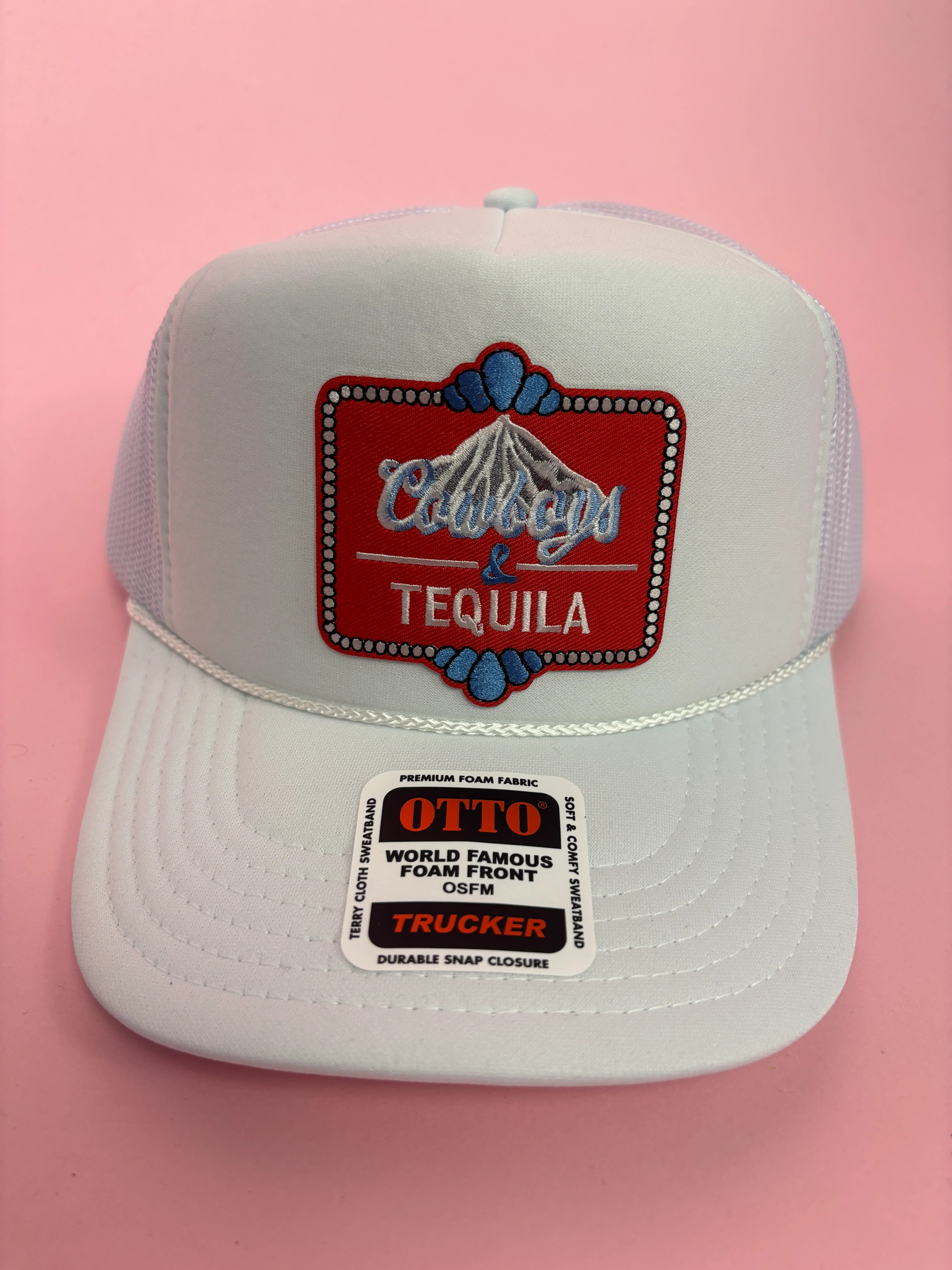Cowboys & Tequila Patch Foam Trucker Hat | Willow Boutique