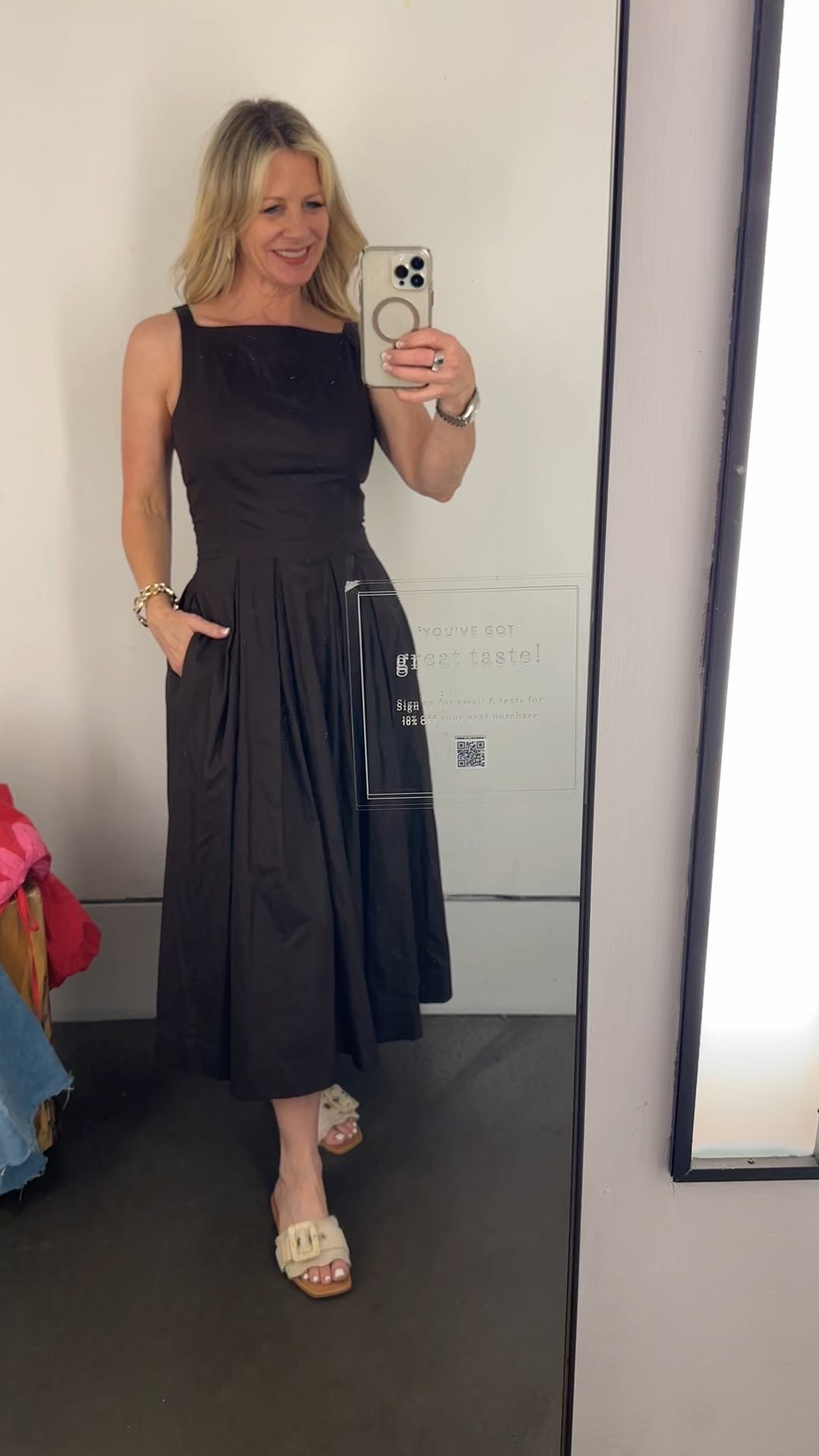 A timeless brown dress that can be worn day into night, summer into fall. Dress up or down  High quality organic cotton.  Fitted bodice with A-Line skirt.  Wearing a size 4  

Red Carpet of Life, LTK over 50, Anthropologie, Reformation#LTKSummerEdit

#LTKParties