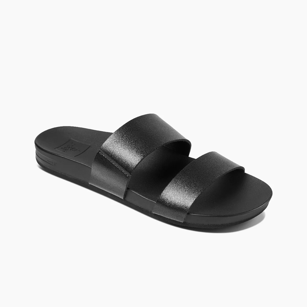 Women's Cushion Vista Slides in Black Duo | REEF® | Reef