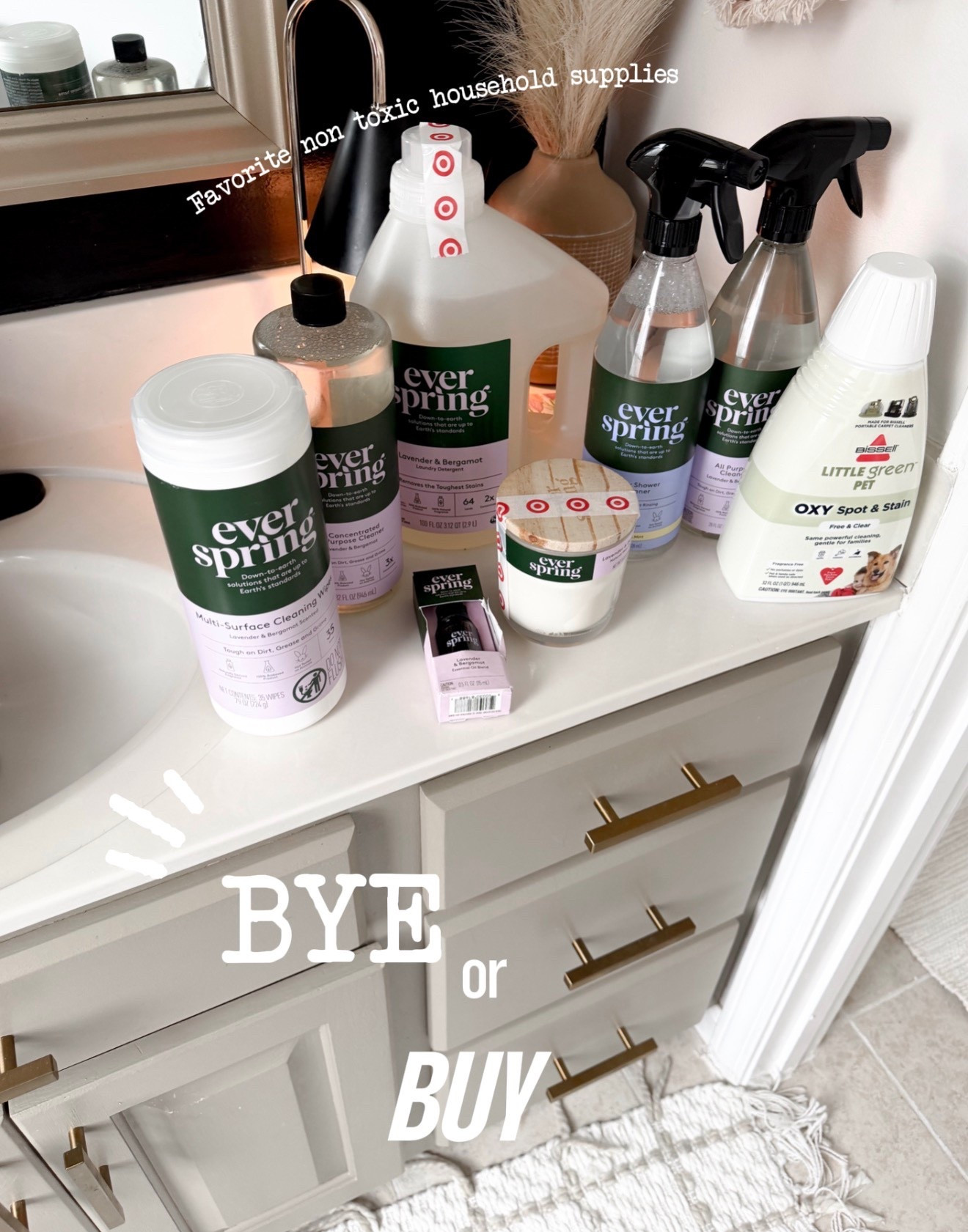 These are a Buy 🙌 these smell so good work great for cleaning and are non toxic plus affordable! 💜🤍✨@Target #cleaning #nontoxic 

#LTKHome #LTKmomlife