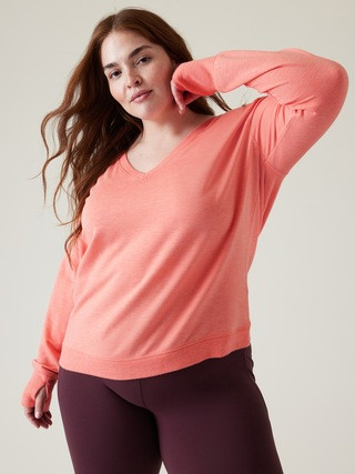 Sunrise V-Neck Sweatshirt | Athleta