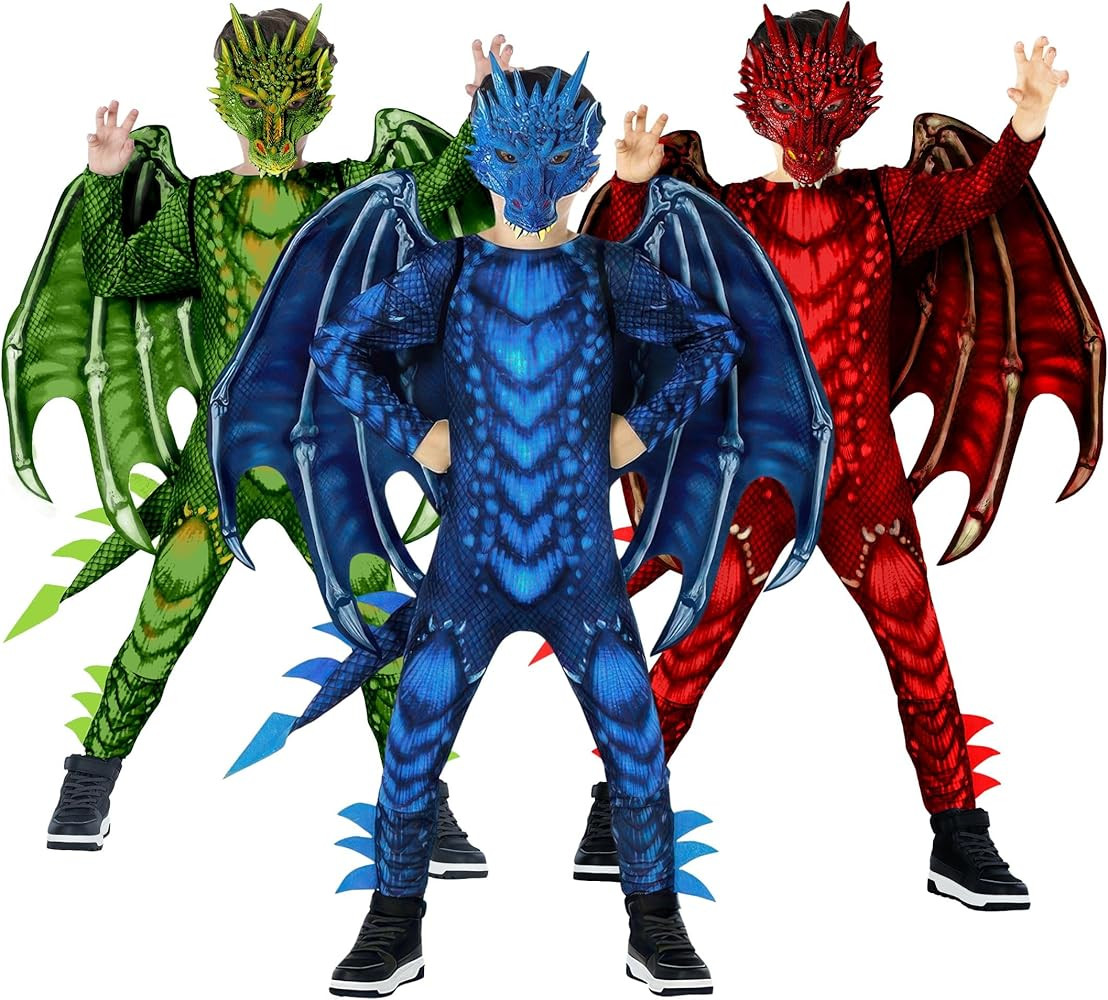 Morph Dragon Costume For Kids, Dragon Wing Costumes For Boys, Halloween Costumes Kids, Boys Hallo... | Amazon (US)