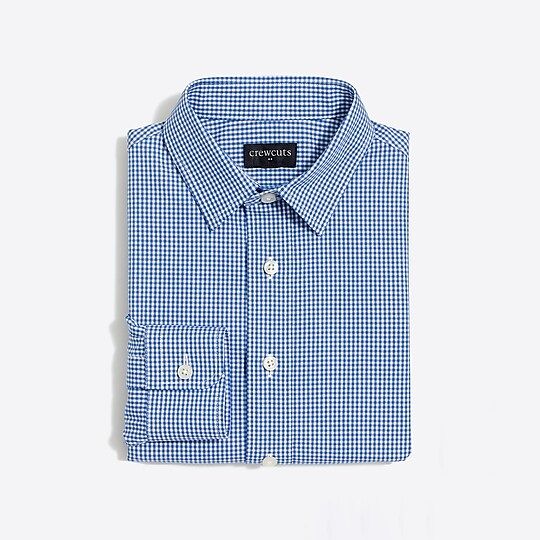 Boys' long-sleeve flex Thompson patterned shirt | J.Crew Factory