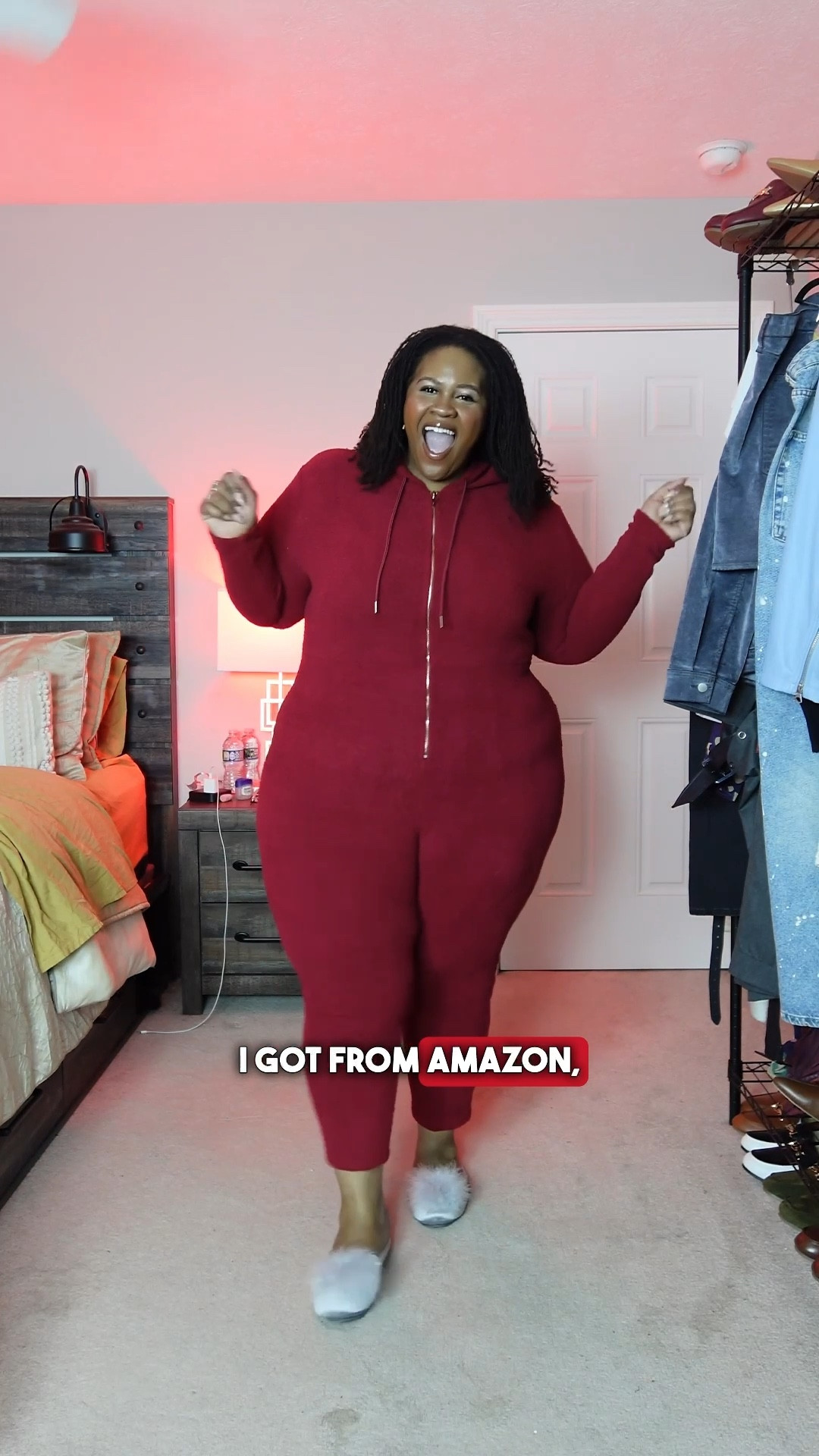 Cupid called…he said self-love looks good on you 💕

🏷️ I'm wearing the onesie in a size 5X. I notice Yitty's clothing runs a little small. Both shoes are in a size 12. 

Styling Tip: This is the ultimate versatile piece—layer it with a longline coat for a casual winter look or dress it up with bold accessories. Either way, you're set for a day of cozy confidence. 🖤✨

#LTKFindsUnder100 #LTKShoeCrush #LTKHome