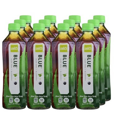 Alo Blue Aloe Vera + Blueberry Juice - Case of 12/16.9 oz | Target