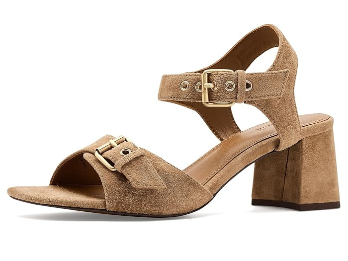Madewell Briella Heeled Sandals - Suede Women's Dress Sandals Tawny Khaki : 5 M | Zappos.com