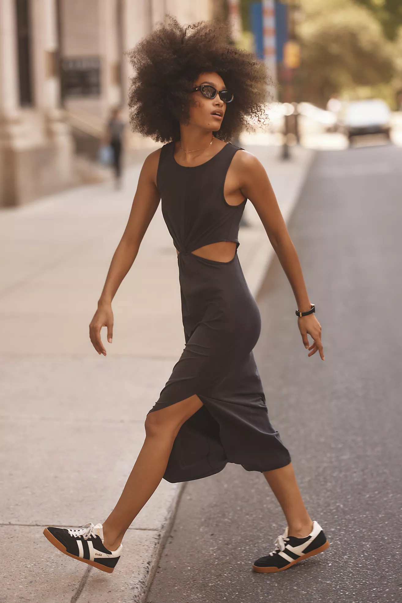 Beyond Yoga Around the World Front Twist Midi Dress | Anthropologie (US)