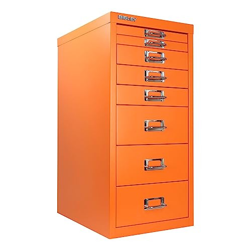 8-Drawer Steel MultiDrawer Cabinet - Orange, by Bisley | Amazon (US)