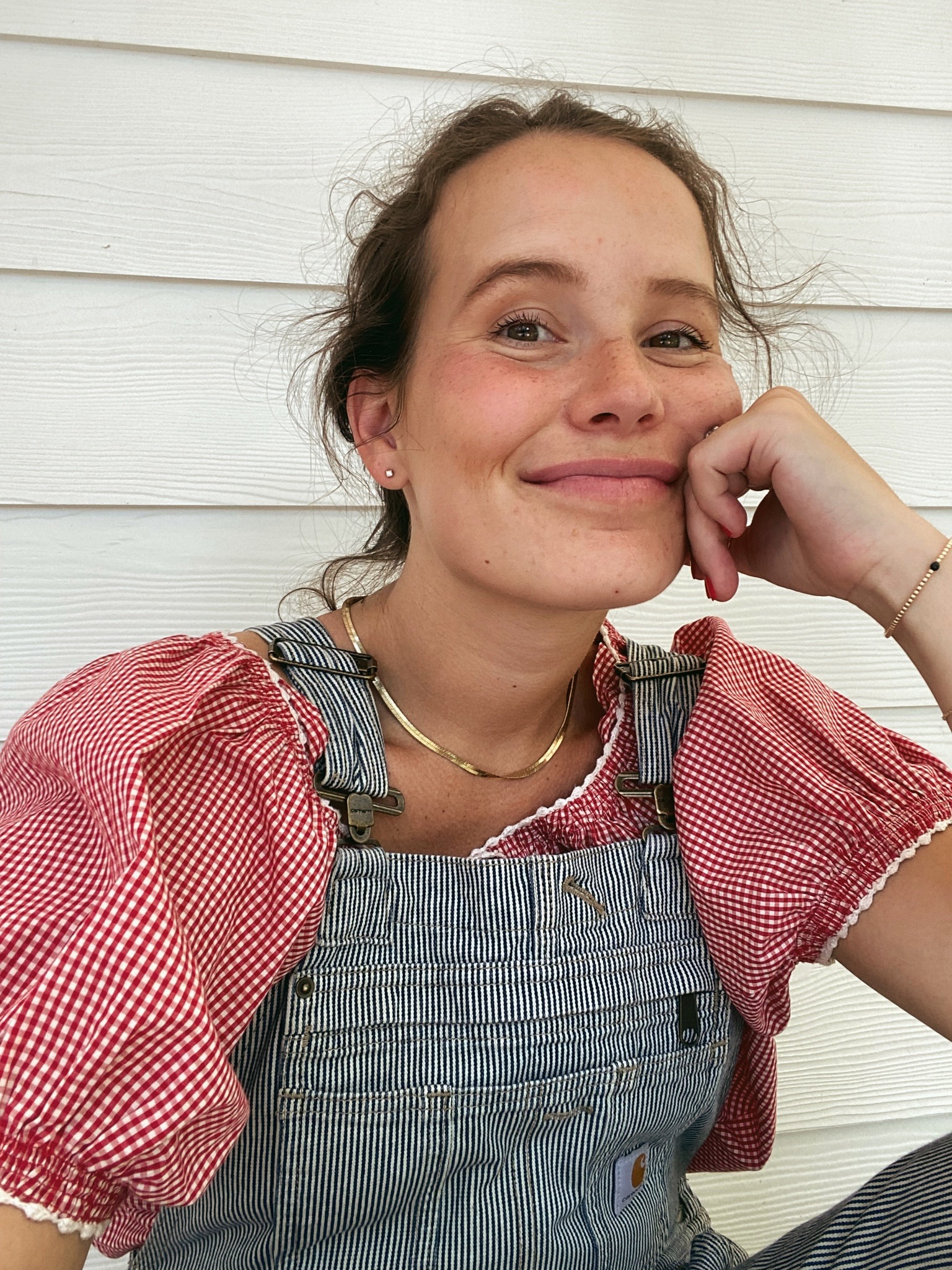 sold out doen shirt but linked a very similar top and super comfy overalls lasting me well into this pregnancy!

#LTKSeasonal #LTKbump #LTKfit