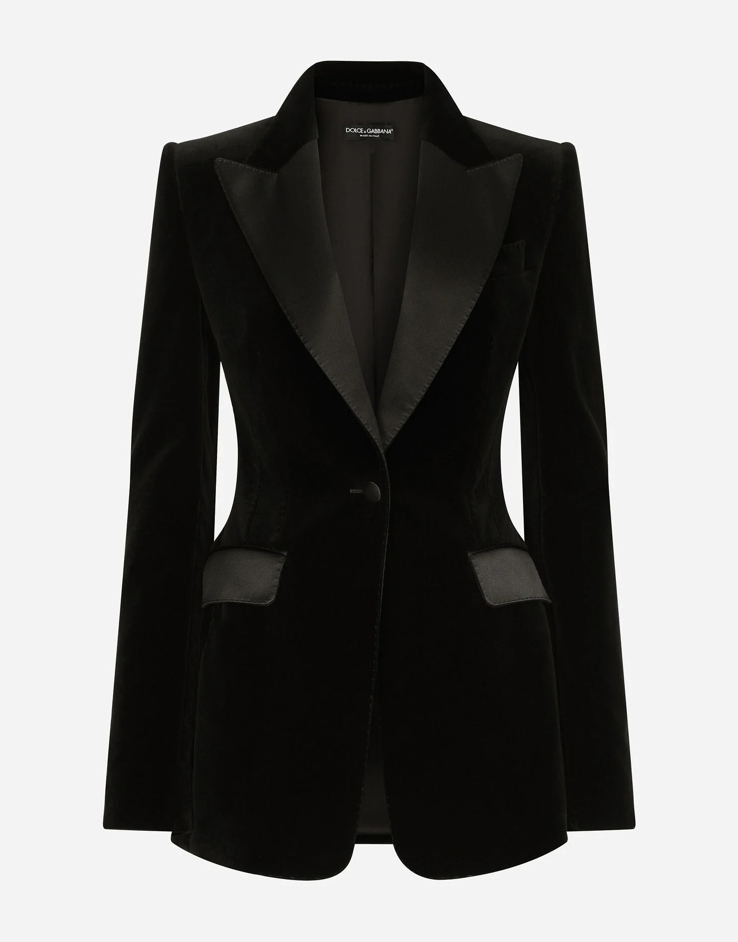 Velvet single-breasted Turlington tuxedo jacket | Dolce & Gabbana US