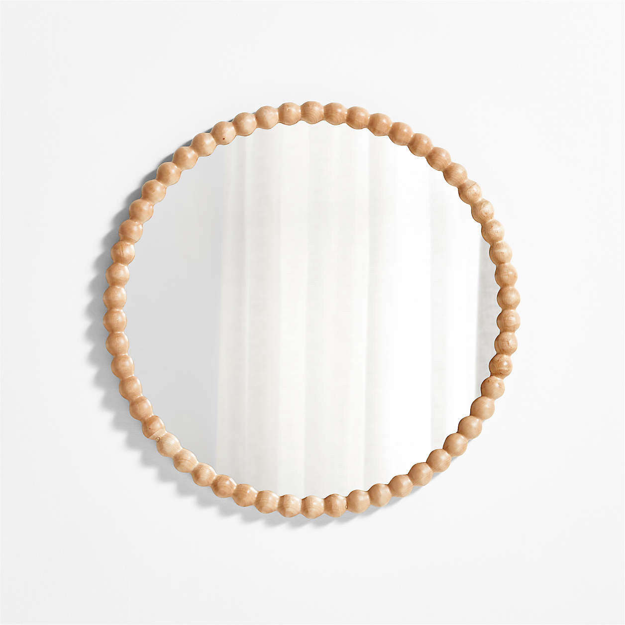Jenny Lind Maple Wood Round Kids Wall Mirror + Reviews | Crate & Kids | Crate & Barrel