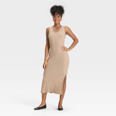 Women's Ribbed Maxi Sweater Dress - Universal Thread™ | Target