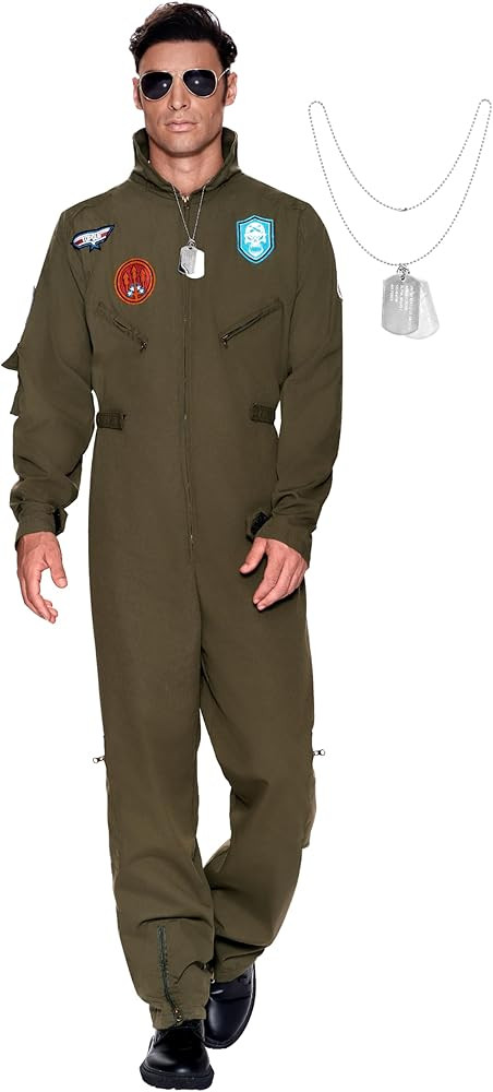 Spooktacular Creations Men’s Flight Pilot Costume Adult, Flight Suit with Accessory for Hallowe... | Amazon (US)