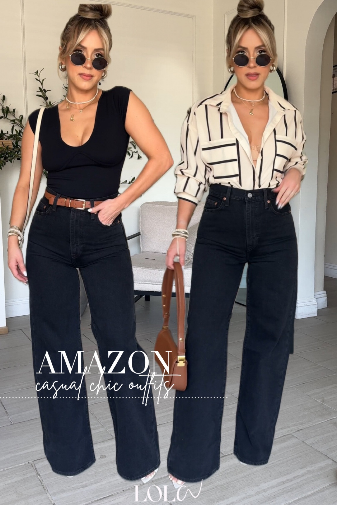 Pre-fall Amazon outfits 😎

✔️bodysuit small (trust me you won't need a bra with this bodysuit. It has wonderful stretch and compression) 
✔️Jeans, size 28 x 32 
(I'm 5'2 and I have to wear them with 4 inch heels). 
✔️ I also linked very similar pants from target except these have more stretch! 

#LTKFindsUnder100 #LTKU #LTKStyleTip