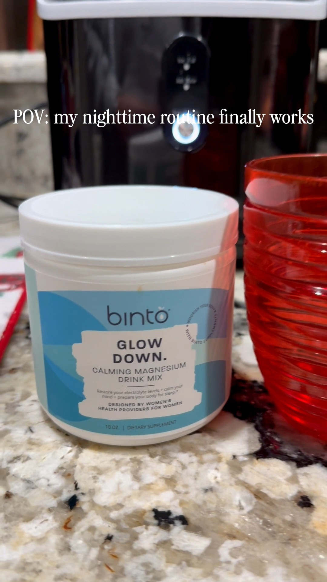 This little glow down drink by Binto has been a GAME CHANGER for my sleep 😴
Magnesium + a calm night routine = me actually falling asleep instead of staring at the ceiling.
If you know, you know.

#LTKselfcare #LTKOver40 #LTKFindsUnder50