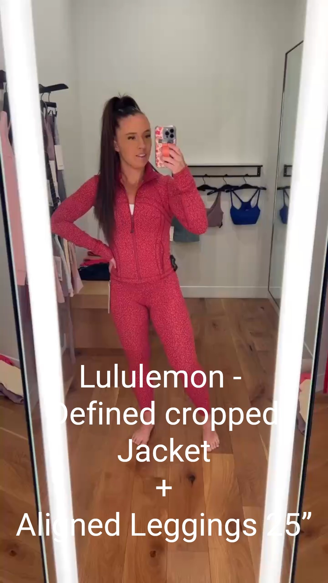 Lululemon - 
Defined cropped Jacket
Aligned Leggings 25”

#LTKStyleTip #LTKActive #LTKWorkwear