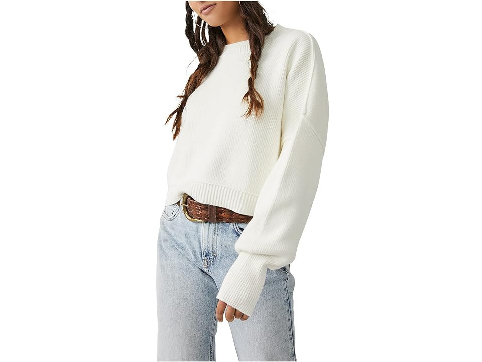 Free People Easy Street Crop Pullover (Moonglow) Women's Clothing | Zappos