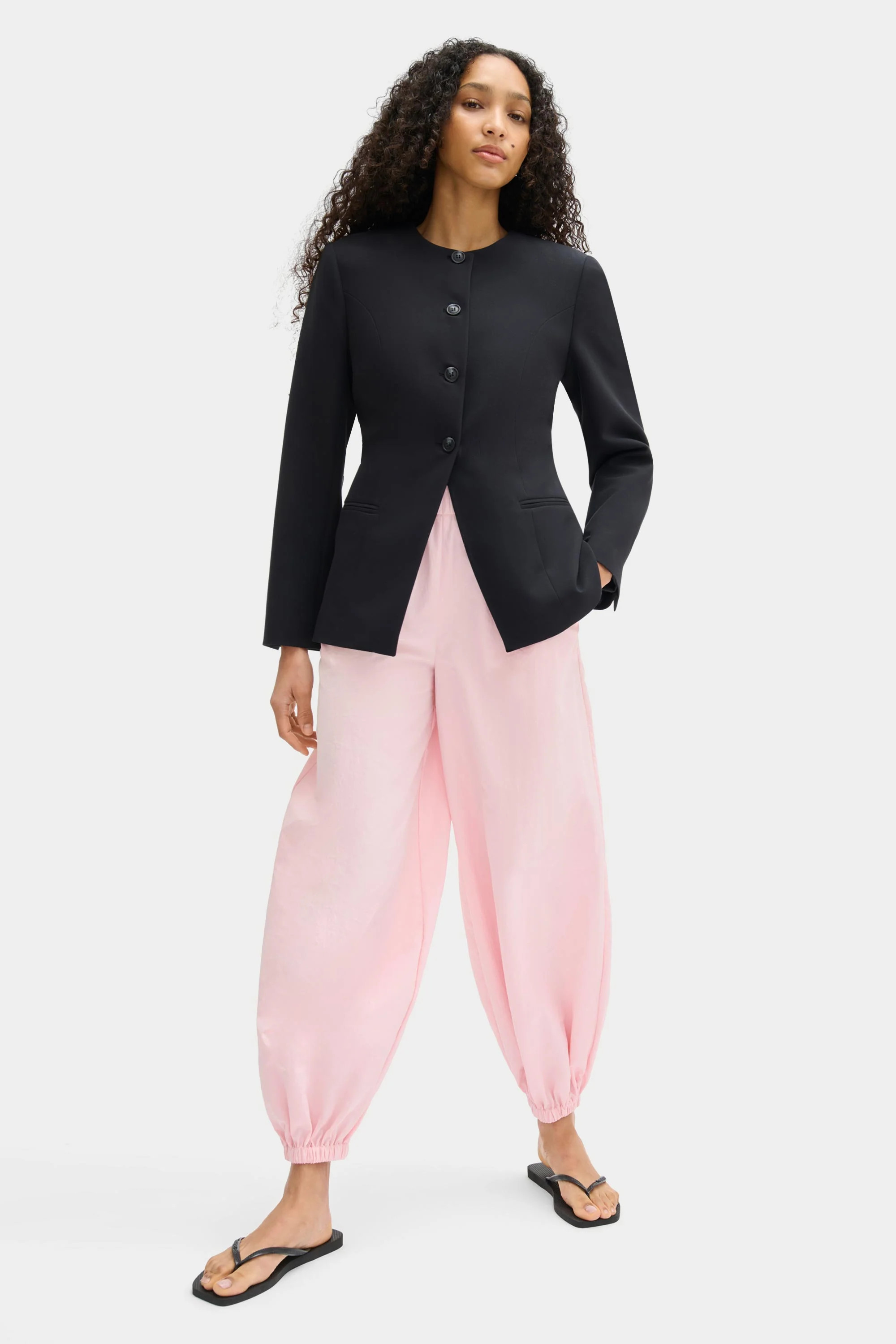 ALIGNE Long Waisted Blazer - Black | Daphne | ALIGNE UK & EU