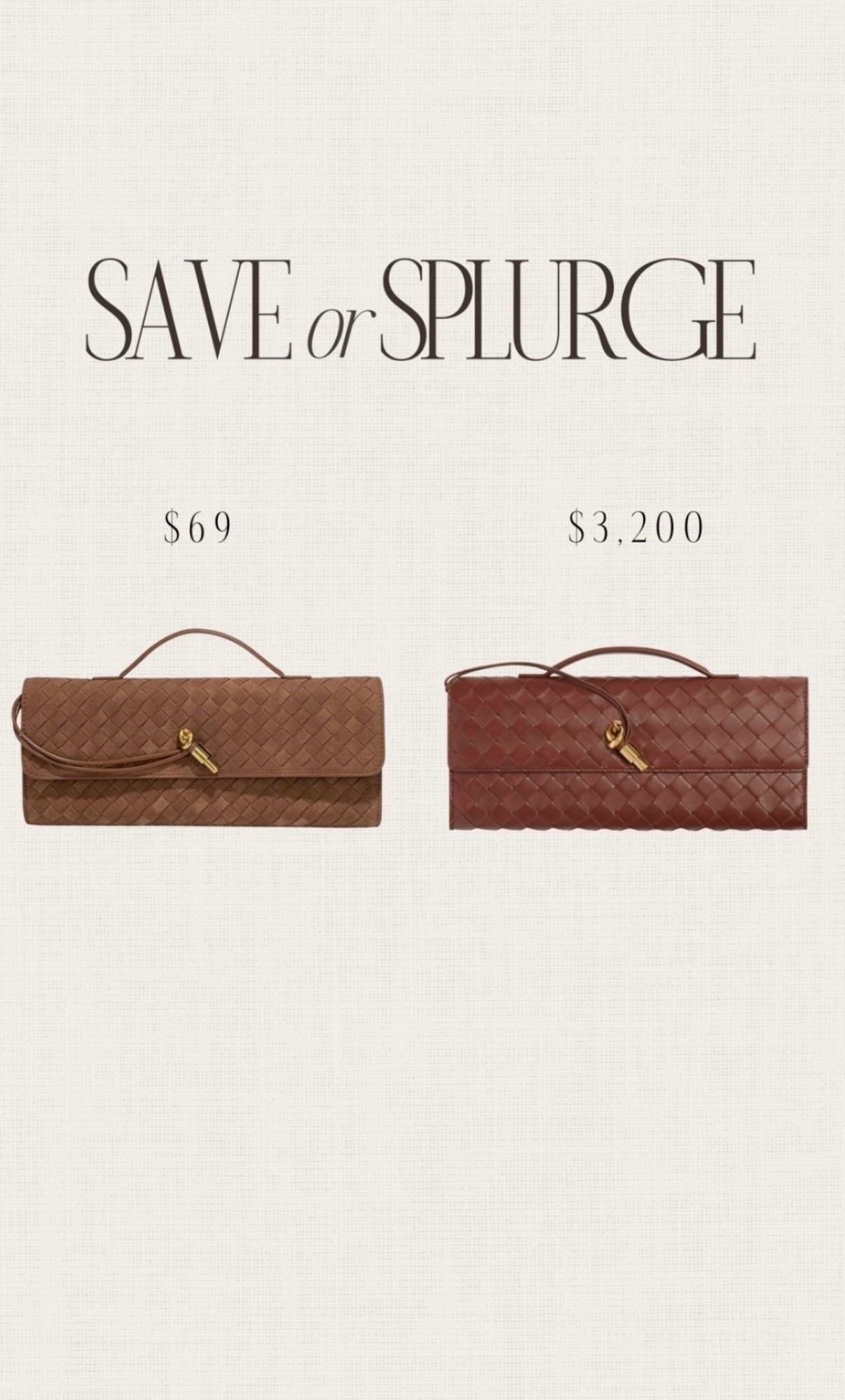 Save or splurge! 🙌🏼 This handbag has become so popular this season. I’m so happy to see a budget friendly option! It also comes in several color options. 🫶🏻 #stylinbyaylin #LTKStyleTip #LTKItBag

#LTKootd #LTKPetite #LTKgrwm