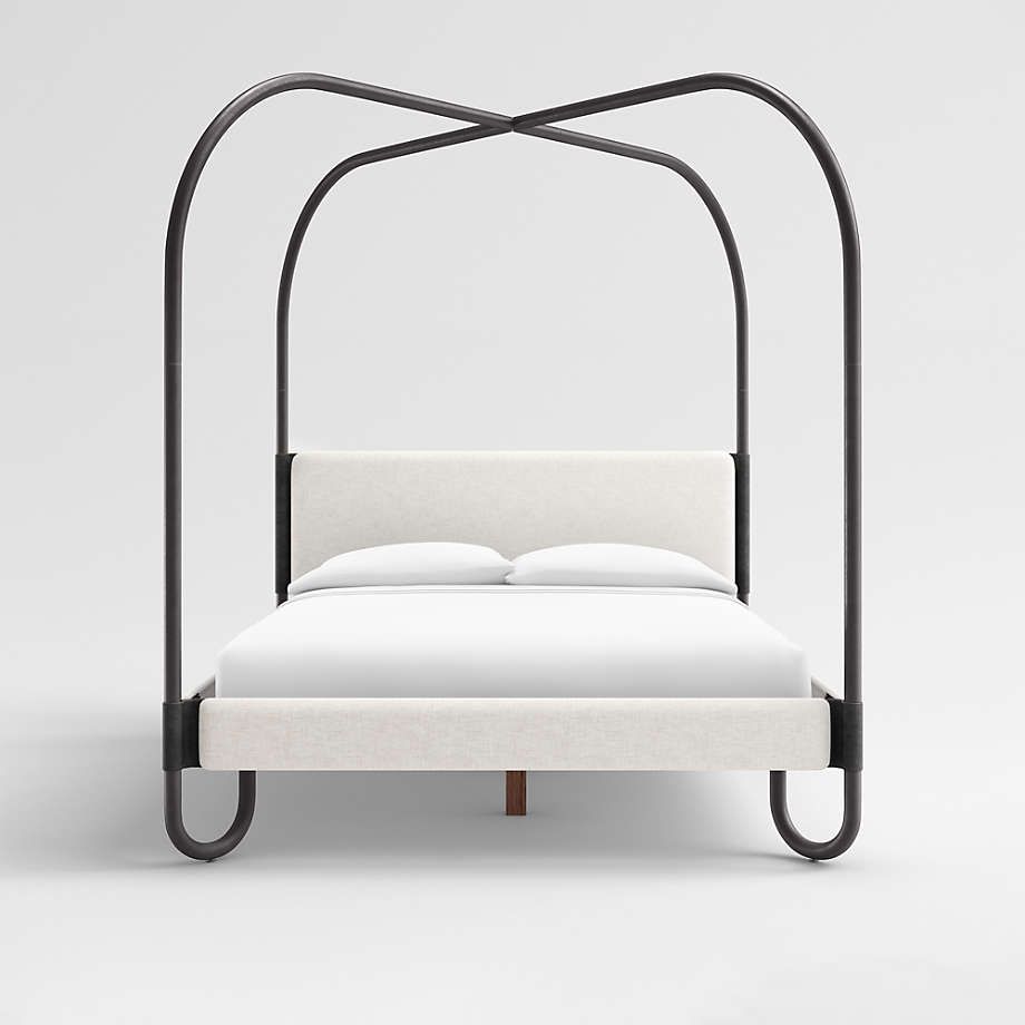Gracia Queen Upholstered Canopy Bed + Reviews | Crate & Barrel | Crate & Barrel