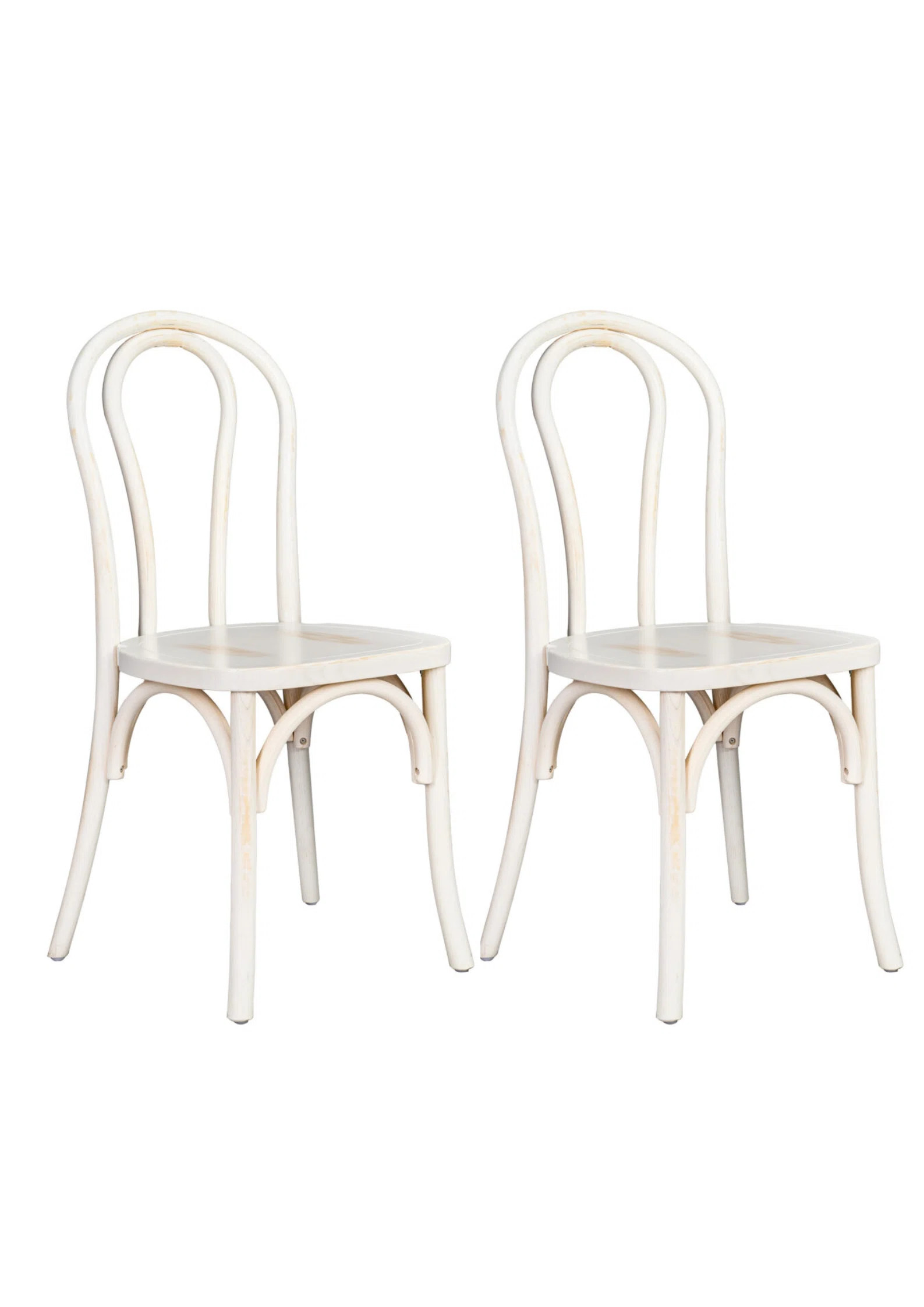 Bentwood Wood Restaurant Chair With Standard Square Seat, 2 Chair Bundle By Chivari | Wayfair North America