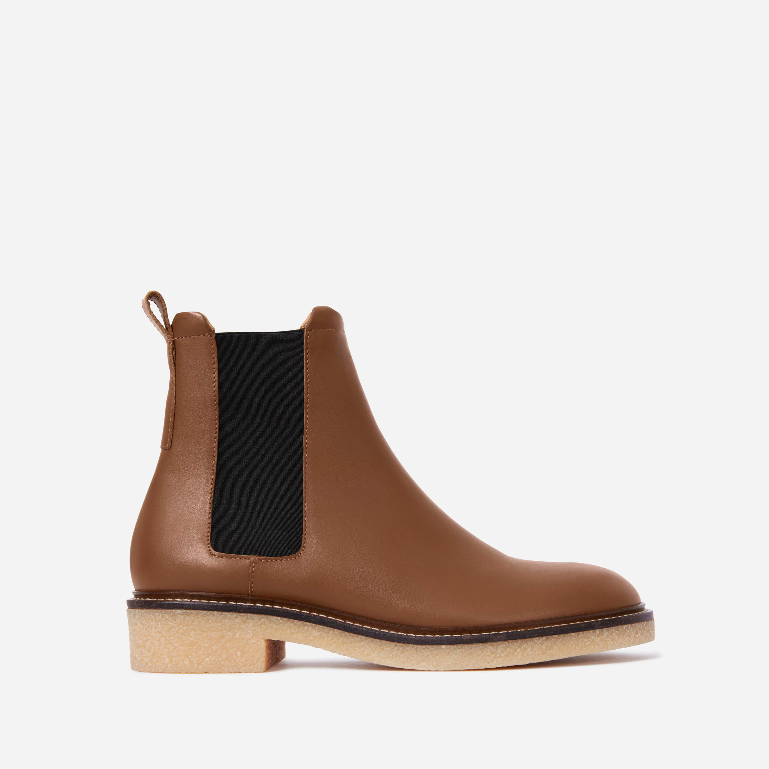 Italian Leather Chelsea Boot by Everlane in Tobacco, Size 7.5 | Everlane